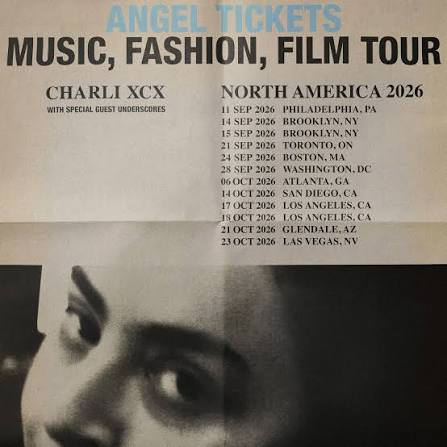 Charli xcx tour poster — 2026–2027